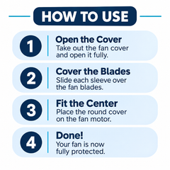 Ceiling Fan Cover Set – Dustproof & Washable