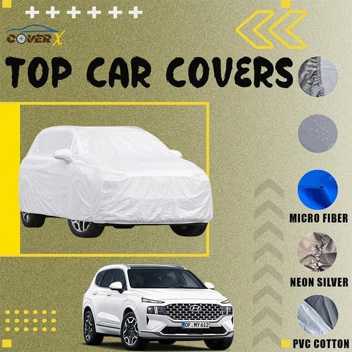 Custom Fit Hyundai Santa Fe Car Cover – Durable Waterproof - Cover X