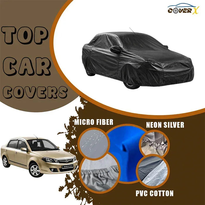 Proton Saga Car Cover - Waterproof Lightweight Protection - Cover X