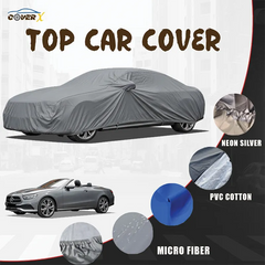 Custom-fit premium car cover for the Mercedes-Benz S-Class luxury sedan. Available in Microfiber, PVC Cotton, and Neon Silver, this heavy-duty waterproof, dust-proof, and all-weather cover ensures full protection for the flagship vehicle.
