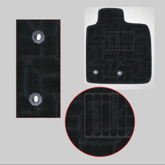 Black Premium Carpet Car Floor Mats - Universal Fit, Anti-slip & Washable
