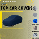 Hyundai Sonata premium sedan with blue waterproof car cover available in fabric types parachute neon silver PVC cotton microfiber