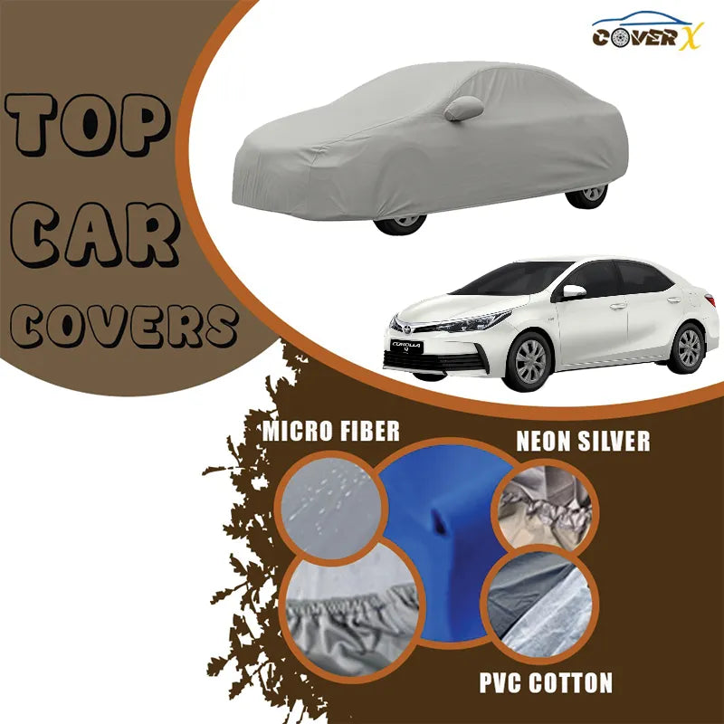 Toyota Corolla XLi/GLi Car Cover: Complete Protection for Pakistan's Climate - Cover X