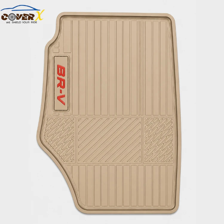 Honda BRV Beige Car Mats Premium Latex Floor Mats | Custom Fit Protection