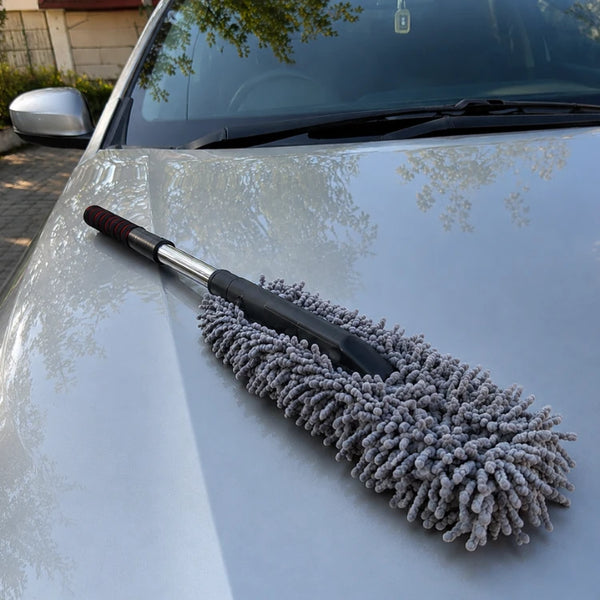Premium Microfiber Car Duster Extendable Scratch-Free Dust Cleaning