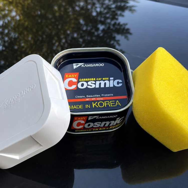 Premium Carnauba Car Wax High Gloss Paint Protection Wax with Applicator Sponge (200g)