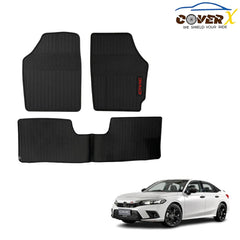 Honda Civic 2017 Car Mats – Premium Latex Floor Mats | Custom Fit Protection