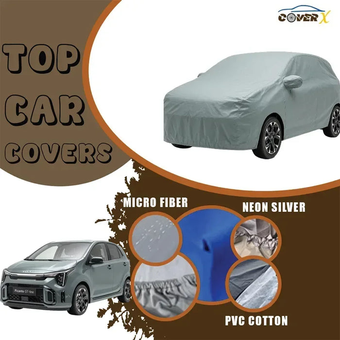 Kia Picanto Full Body Car Cover Lightweight, UV Resistant - Cover X