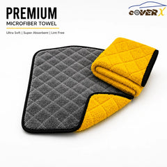 Premium Thick Microfiber Car Cleaning Towel  Ultra Soft & Super Absorbent