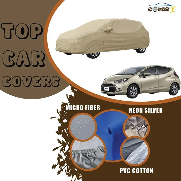 All Weather Toyota Aqua Exterior Cover Custom Fit Durable - Cover X