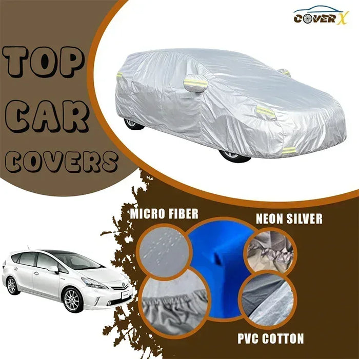 Toyota Prius Alpha Car Top Cover Scratch Resistant Protection - Cover X