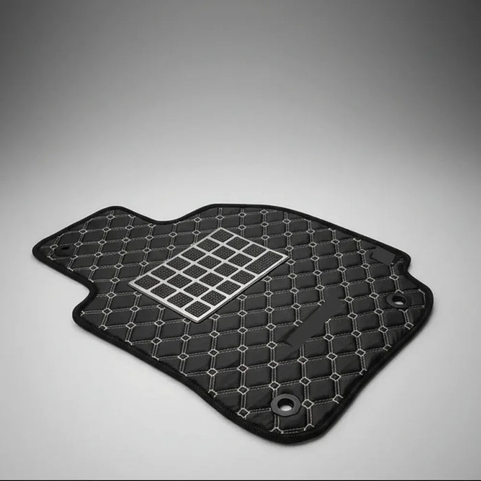 Diamond-Stitched Leather Car Floor Mats – Universal Fit, Waterproof & Anti-Slip - Cover X