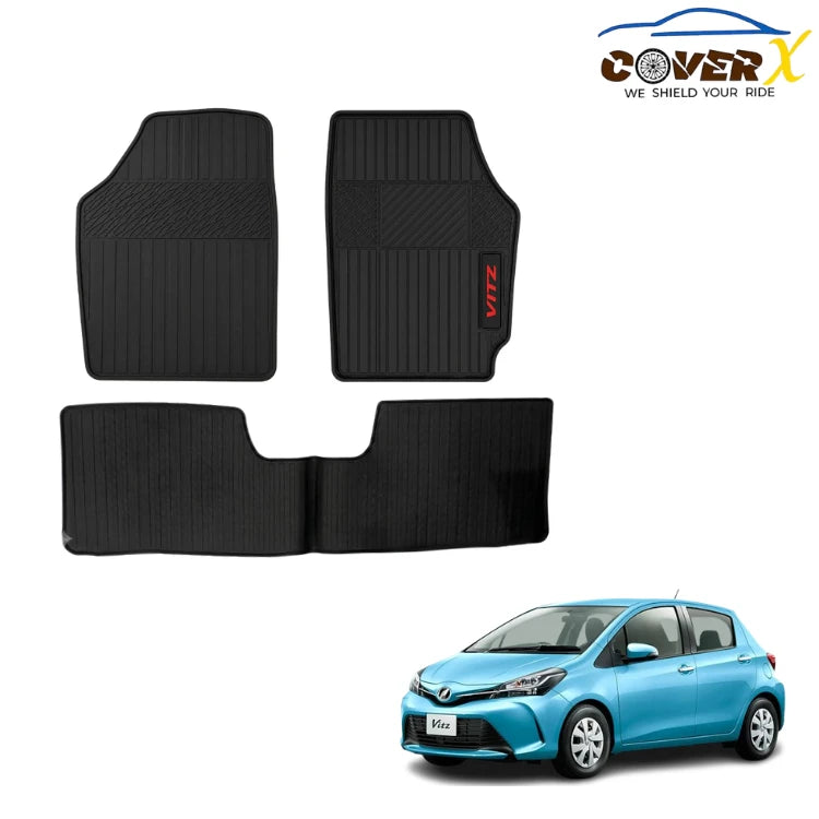 Toyota Vitz 2016-2017 Car Mats Premium Latex Floor Mats Custom Fit Protection