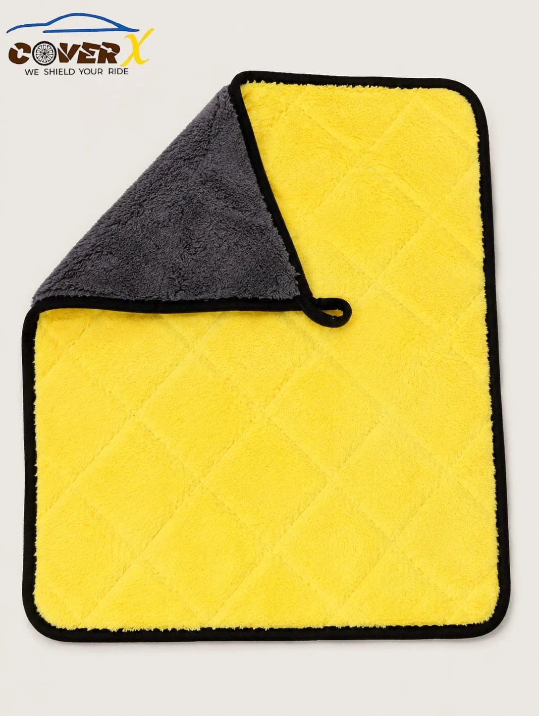 CoverX Premium Thick Microfiber Car Drying Towel – Ultra Absorbent & Scratch-Free Cleaning Cloth