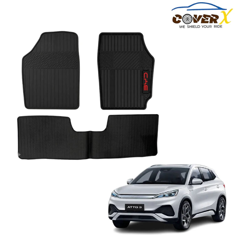 BYD Atto 3 Car Mats Premium Latex Floor Mats Custom Fit Protection