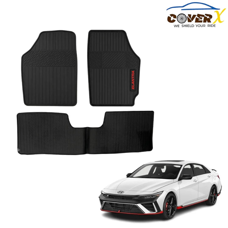 Hyundai Elantra Hybrid Car Mats Premium Latex Floor Mats Custom Fit Protection