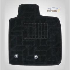 Black Premium Carpet Car Floor Mats – Anti-Slip, Washable &amp; Universal Fit for Elegant Car Interiors by CoverX