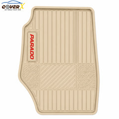 Toyota Prado Beige Car Mats Premium Latex Floor Mats Custom Fit Protection