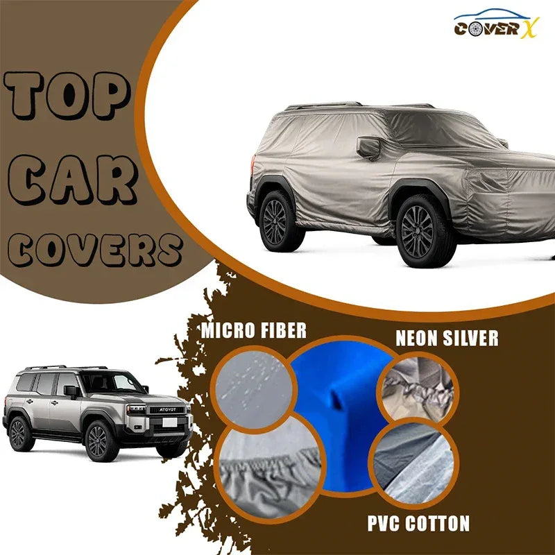 Premium PVC Cotton Toyota Land Cruiser Body Cover - Cover X